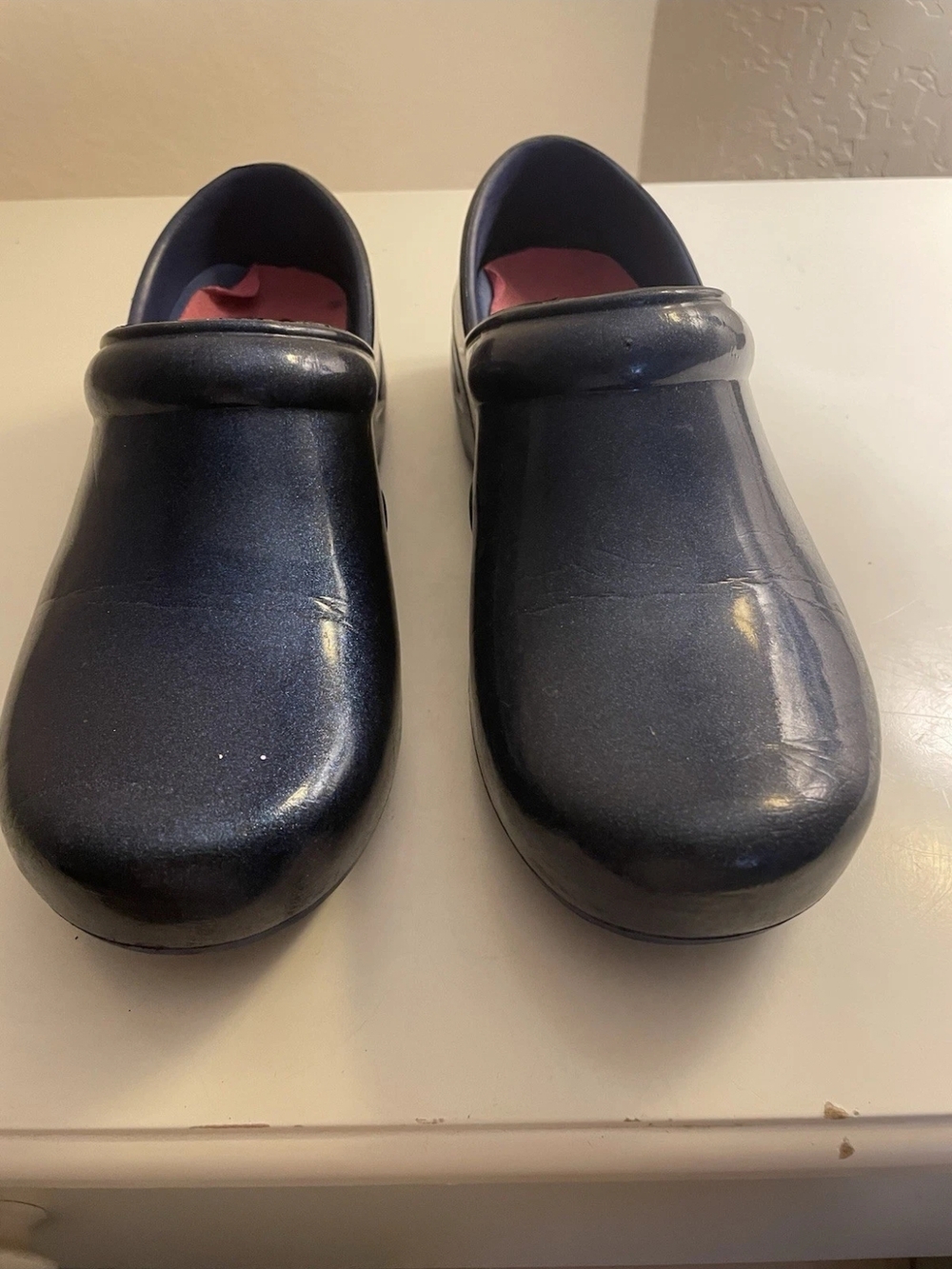 Women's Navy Blue Slip-On Clogs
